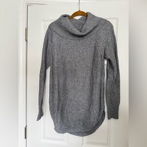 Anthropologie Gray Cowl Neck Sweater